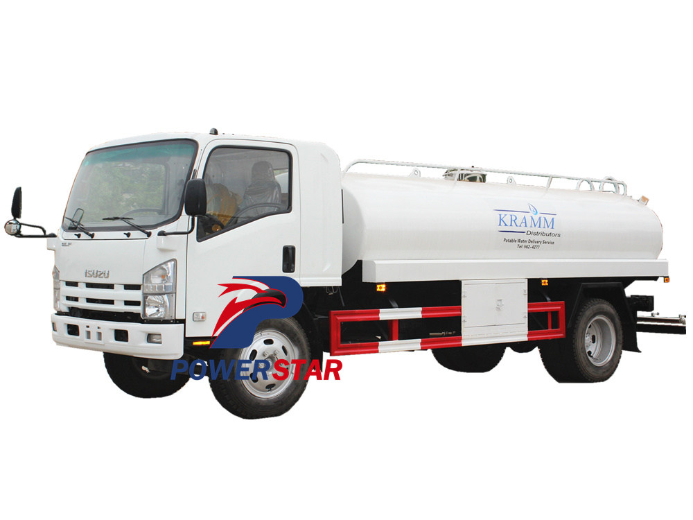 Manuale del camion dell'acqua potabile Isuzu 700P 9000L
    