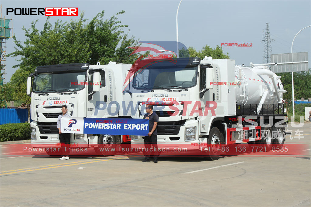 Autospurgo ISUZU GIGA 12000L con pompa MORO PM110W esportazione Filippine e Myanmar Yangon
    