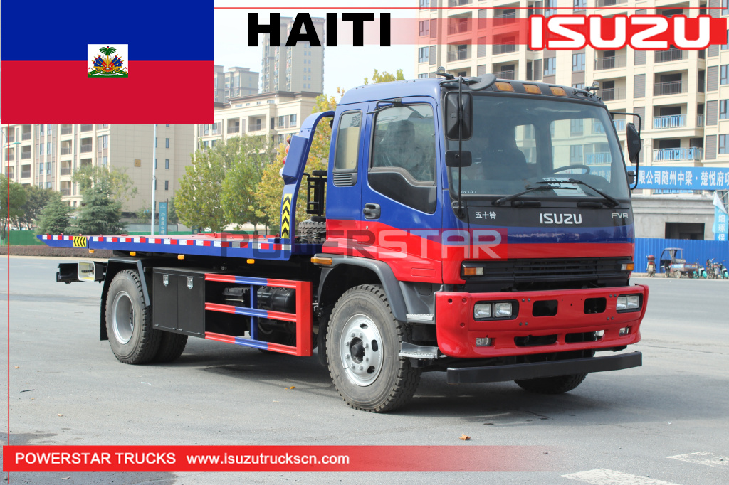 HAITI - 1 unità ISUZU FVR carro attrezzi per demolitore stradale a pianale
    