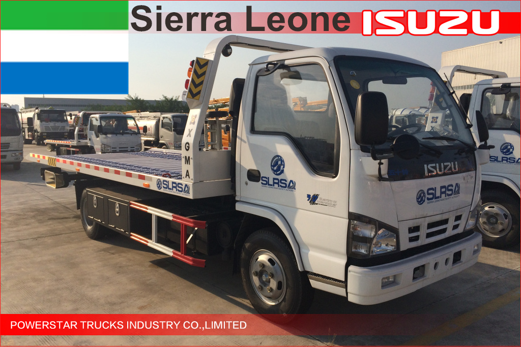 7 unità di autocarri demolitori a pianale Isuzu per la Sierra Leone
    