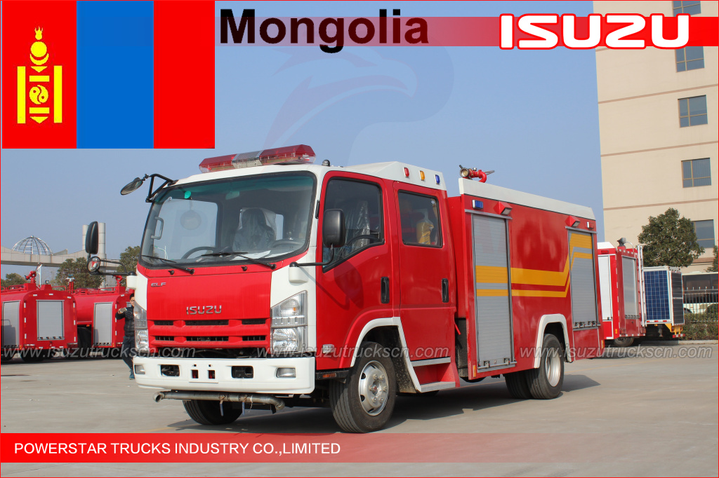 Autopompa antincendio ad acqua NPR ELF per la Mongolia
    