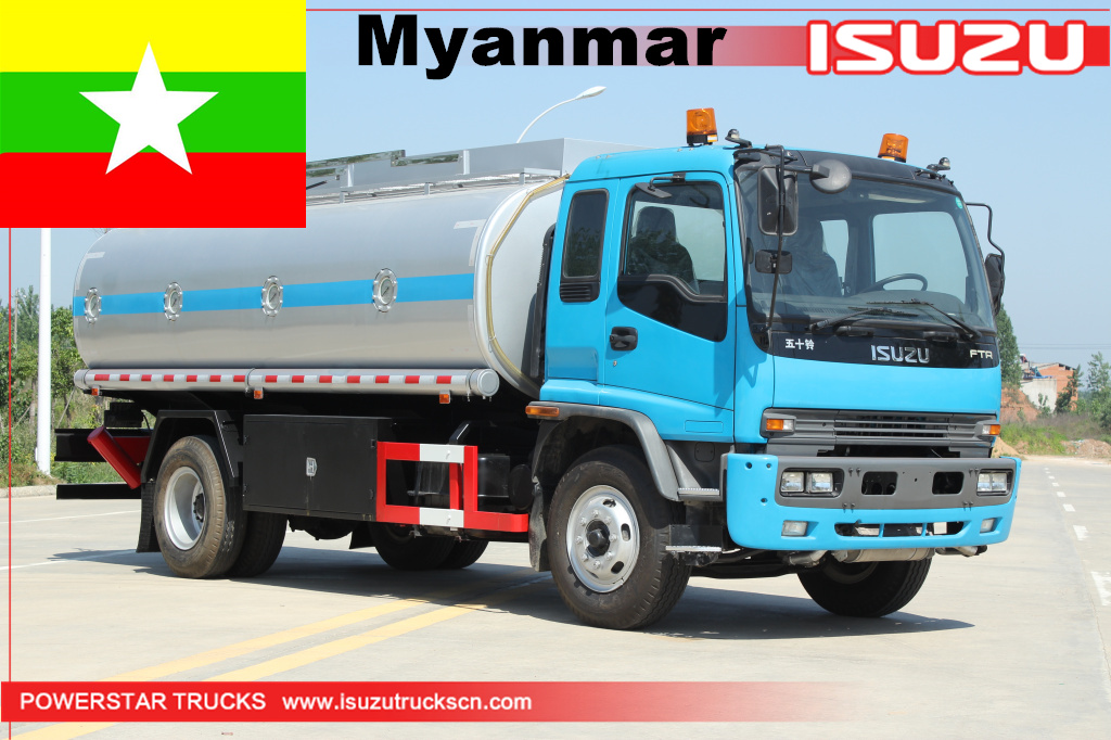 Myanmar - Isuzu FTR cisterna di carburante Bowser
    