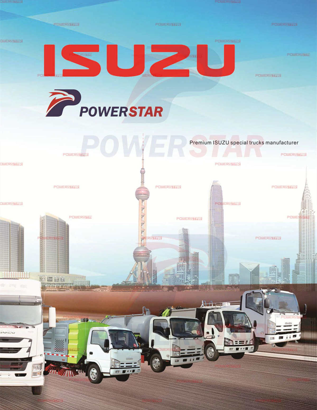 Catalogo di camion personalizzati ISUZU professionali POWERSTAR
    