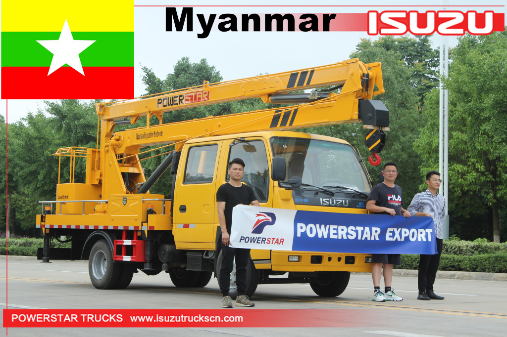 Myanmar - 1 unità ISUZU Manlifter Truck
    