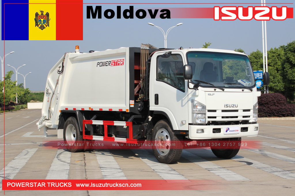 Moldova Isuzu Compattatore di rifiuti 8cbm
    