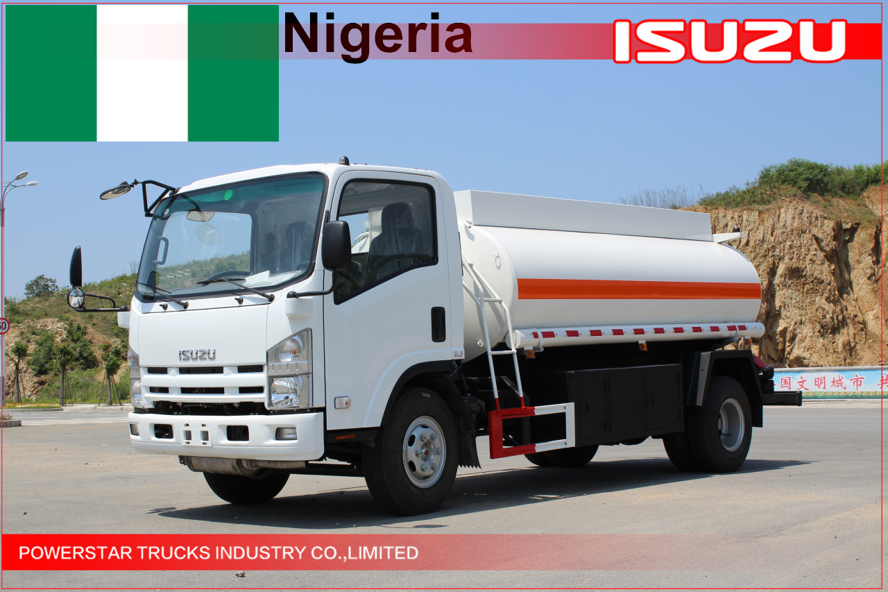 Camion Bowser di carburante Isuzu da 8.000 litri per la Nigeria
    