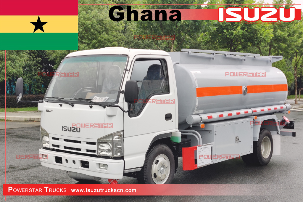 Ghana - Autocisterne con distributore di olio combustibile ISUZU ELF/100P
    