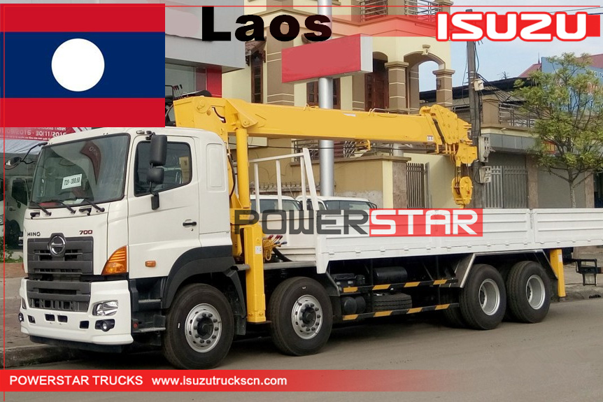 Laos - 1 unità Hino700 Camion con gru
    