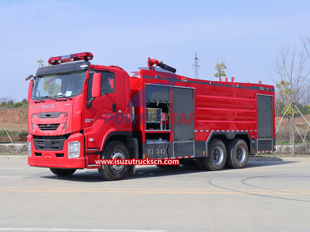 Manutenzione del camion dei pompieri del serbatoio dell'acqua Isuzu
    