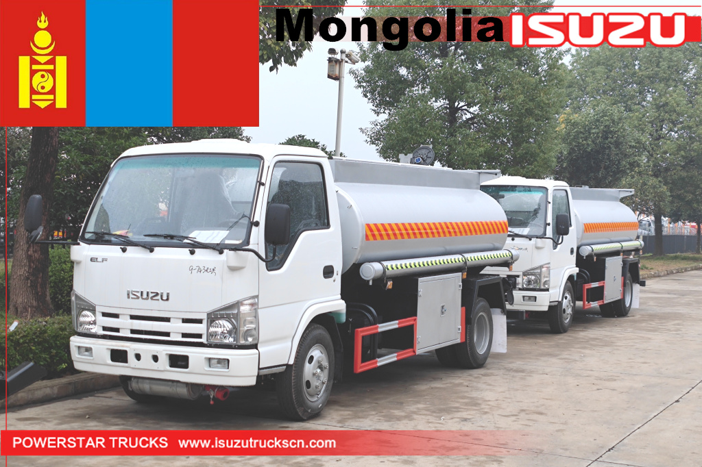 Mongolia - 2 unità ISUZU camion cisterna per rifornimento di petrolio
    