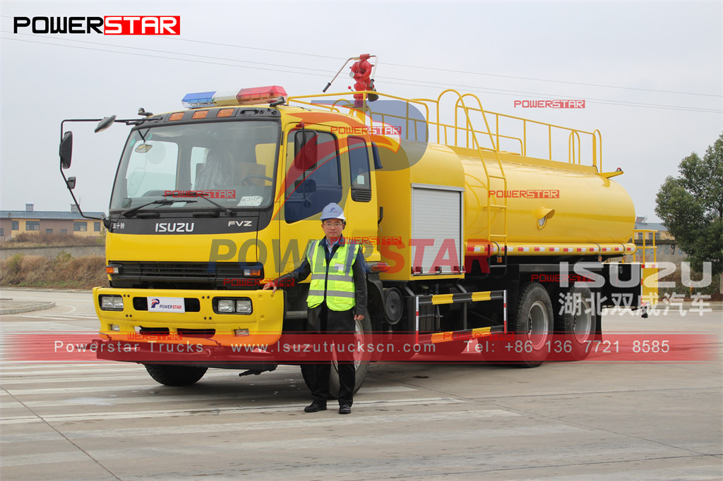 Esportazione di camion antincendio con serbatoio d'acqua ISUZU 16cbm Filippine Manila
    