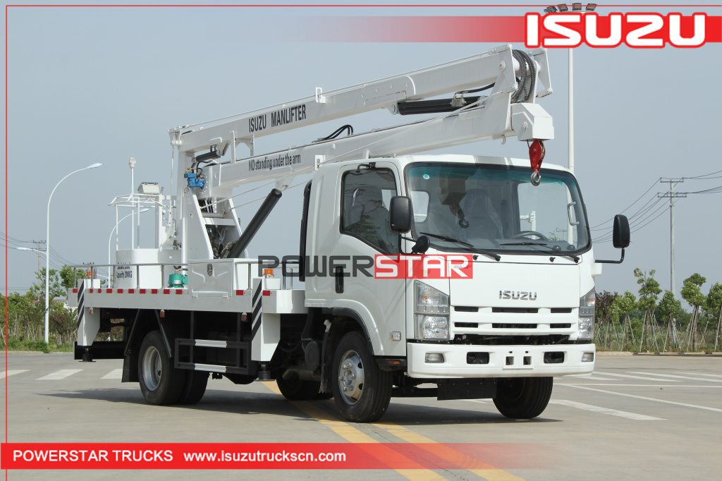 Filippine ISUZU ELF 700P Carrello con piattaforma di lavoro aereo montato su veicolo
    