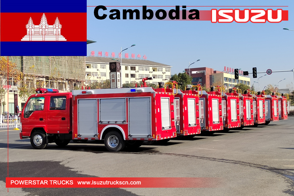 Cambogia - Autopompa antincendio ISUZU da 8 unità
    