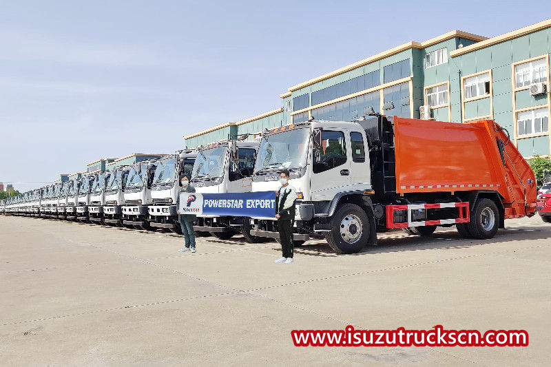 40 camion compattatore di rifiuti Isuzu FVR 15 cbm. Spedizione in YEMAN
    