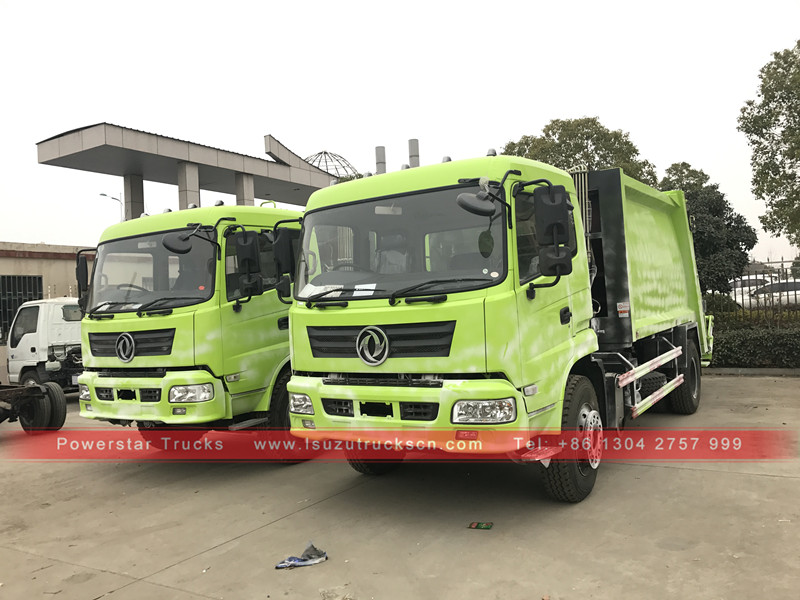 Camion della spazzatura compresso da 10 tonnellate del marchio Powerstar con guida a destra per l'Africa
    