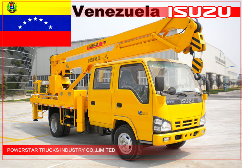 Camion aereo ISUZU da 16 metri per il Venezuela
    