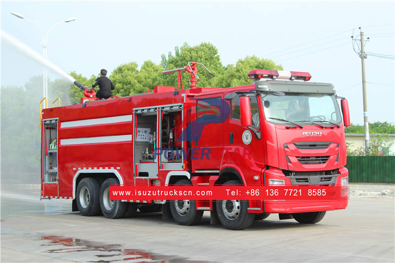 Vantaggio dei camion dei vigili del fuoco a polvere secca Isuzu
    