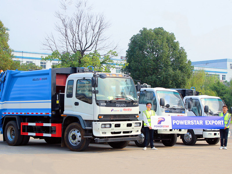 Come spedire i camion compattatori di rifiuti Isuzu
    