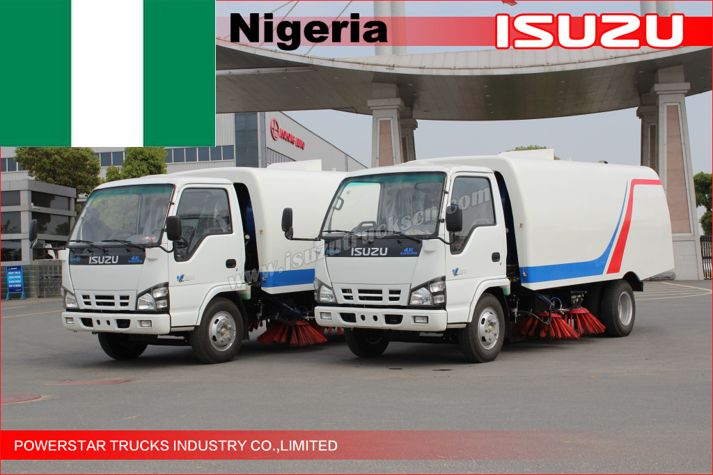 Camion spazzatrice stradale per la Nigeria Lagos
    